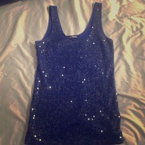 Express sequin tank